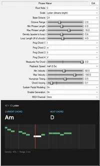 Phrase Maker UI screenshot